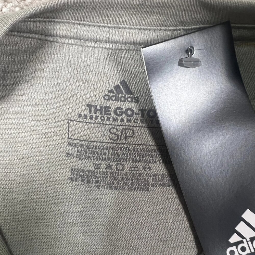 Adidas Womens Small Gray‎ Edmonton Oilers NHL Performance The Go To Tee NWT - Picture 5 of 8